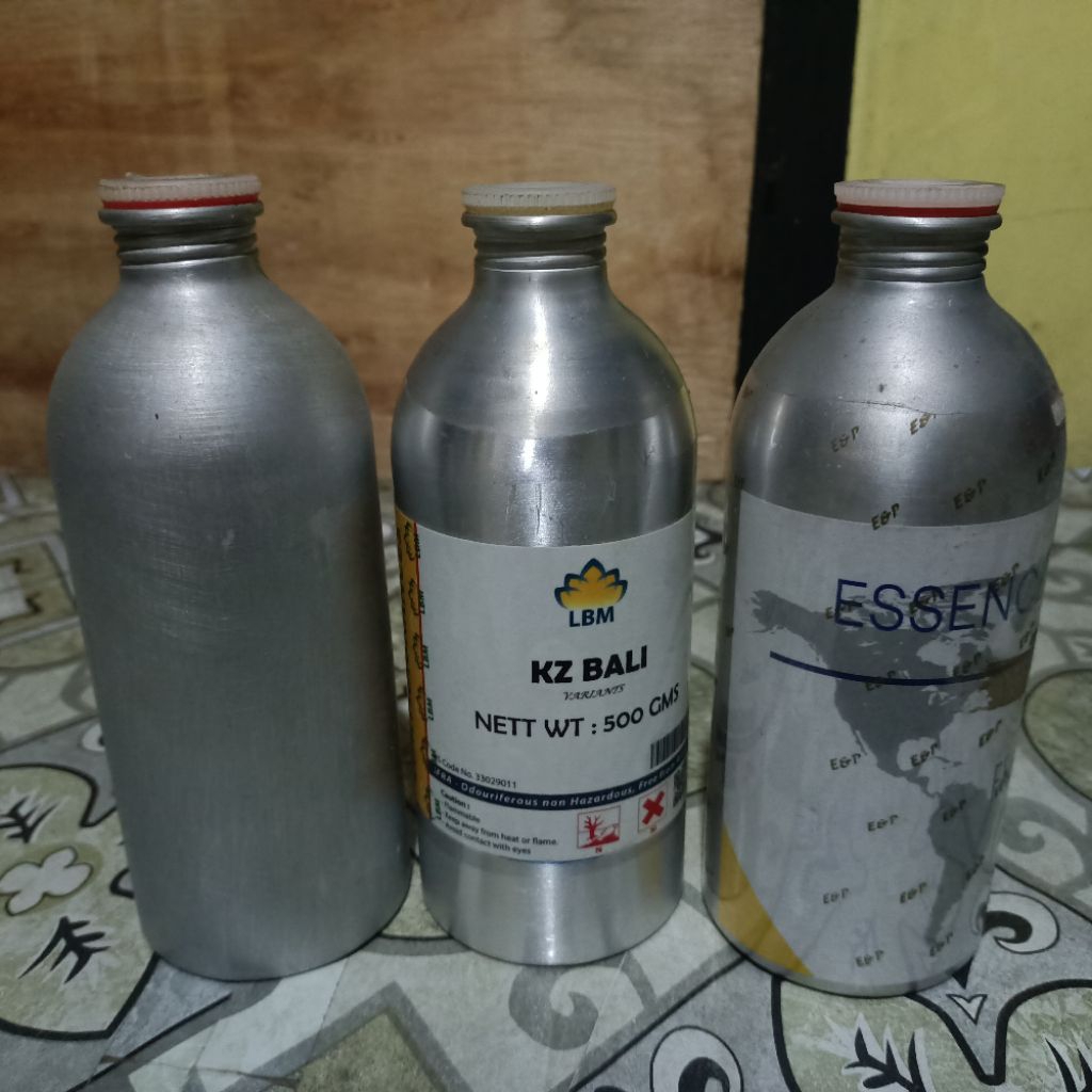 BOTOL KALENG BEKAS BIBIT PARFUM 500 GR