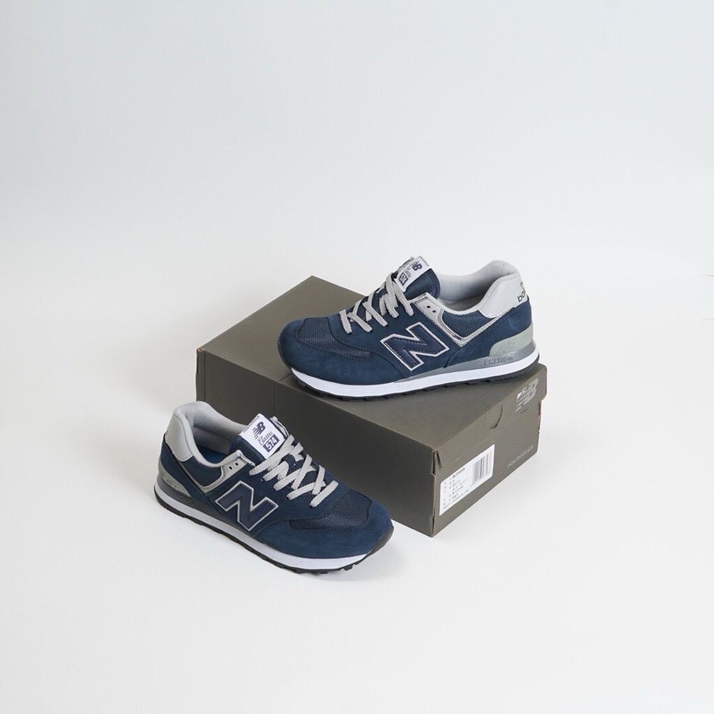 ALEEYA new balance 574 navy grey/sneakers/sepatu wanita/sepatu pria