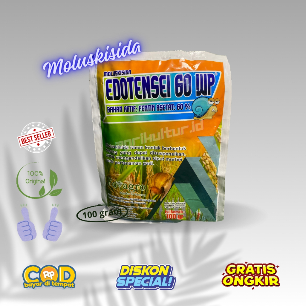 EDOTENSEI 60 WP 100 gram | Racun Pembasmi Siput dan Keong