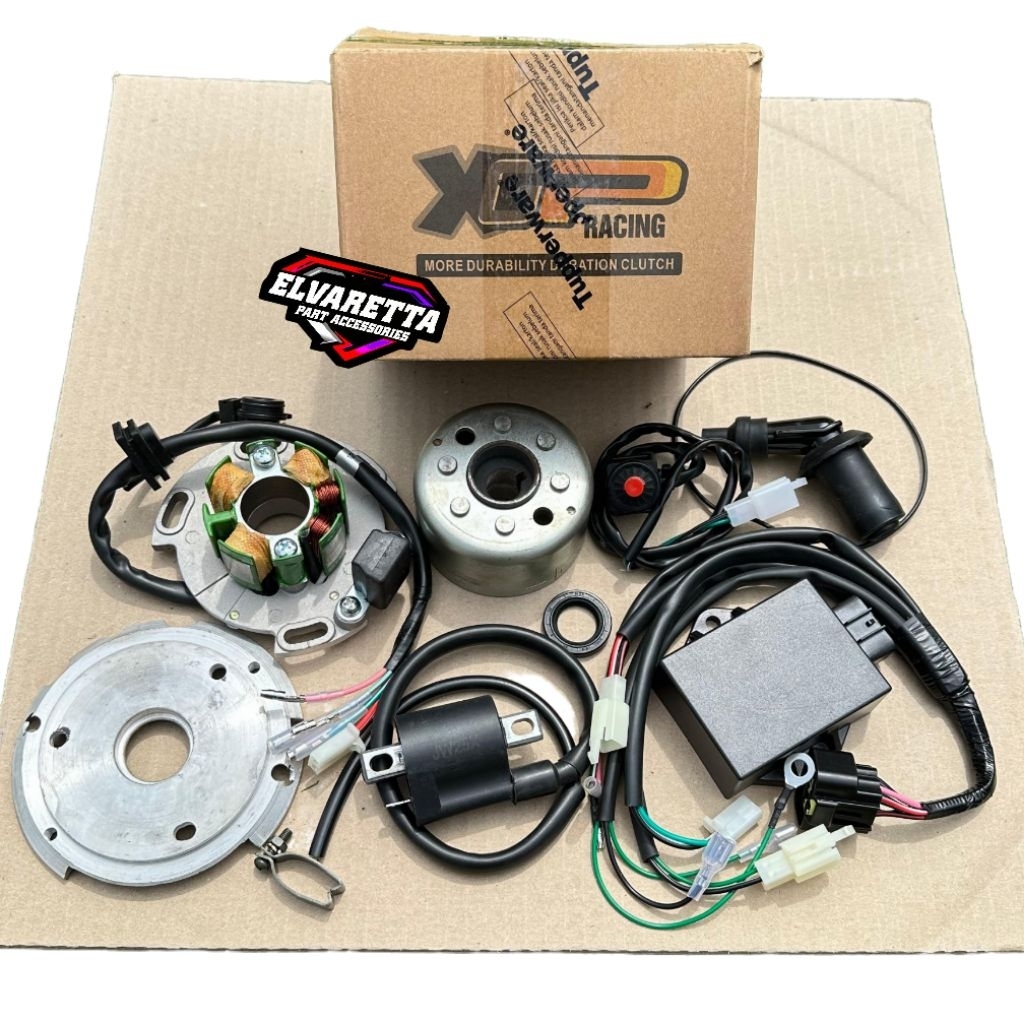 PENGAPIAN MAGNET YZ XGP RACING THAILAND PNP SATRIA 2TAK FUL SET CDI KOIL PLENDES