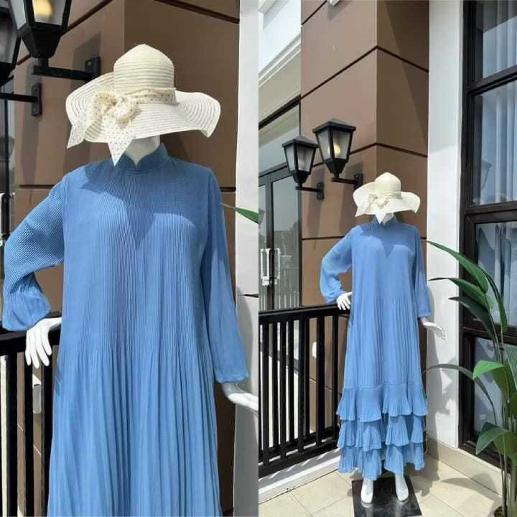 gamis baby blue
