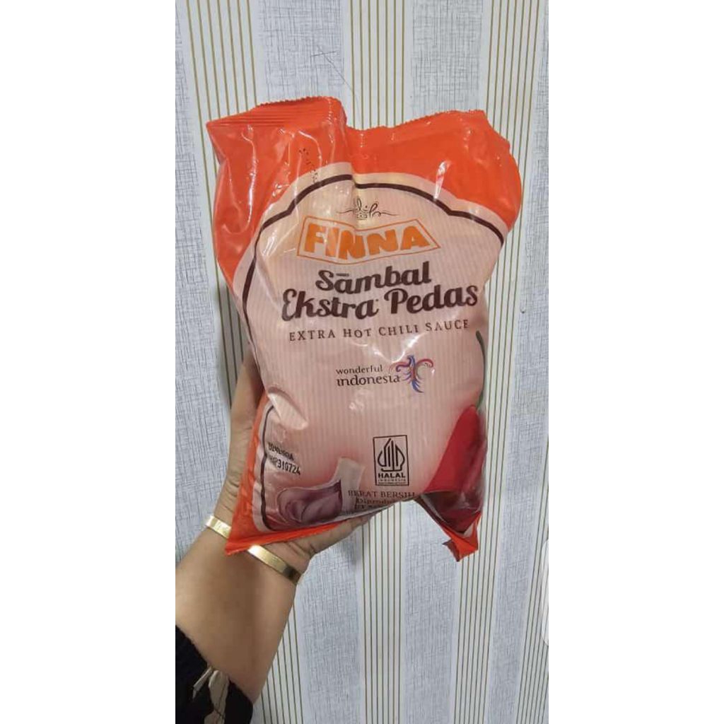 1 kg saos sambal ekstra pedas finna food harga grosir sembako termurah bandung