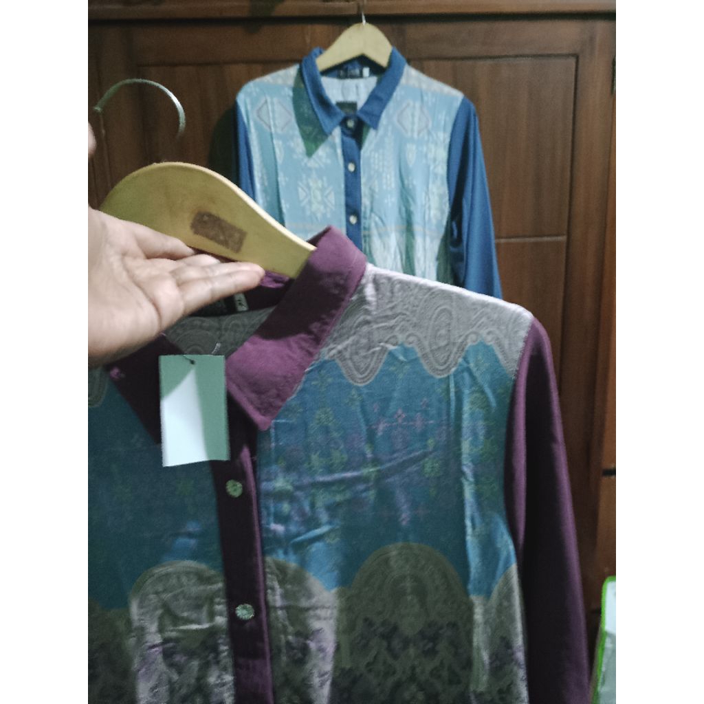 Salim Moslem - Gamis Dewasa Rayon Premium Mix Crinkle Polos/gamis rayon mix kringkel premium