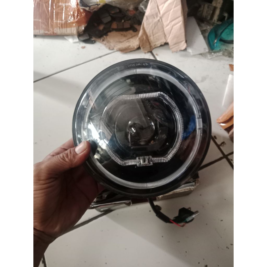 Biled 7 inch cr7 c 945 lampu biled cr7 C 945 original 7 inch pnp cb verza tiger revo ninja