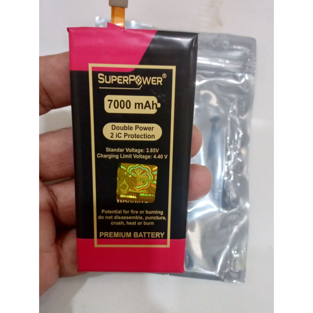 Baterai Batre Battery  LG V50 V50S  BL-T42 BLT42 Double Power 7000mAh 2 IC Protector Batu Batrai HP