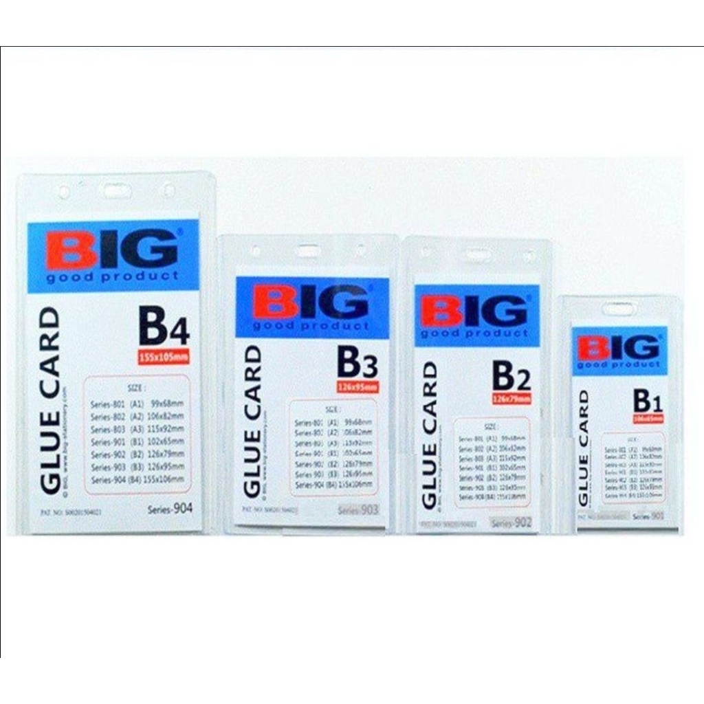 id card glue card B1 B2 B3 B4 plastik mika bening transparan