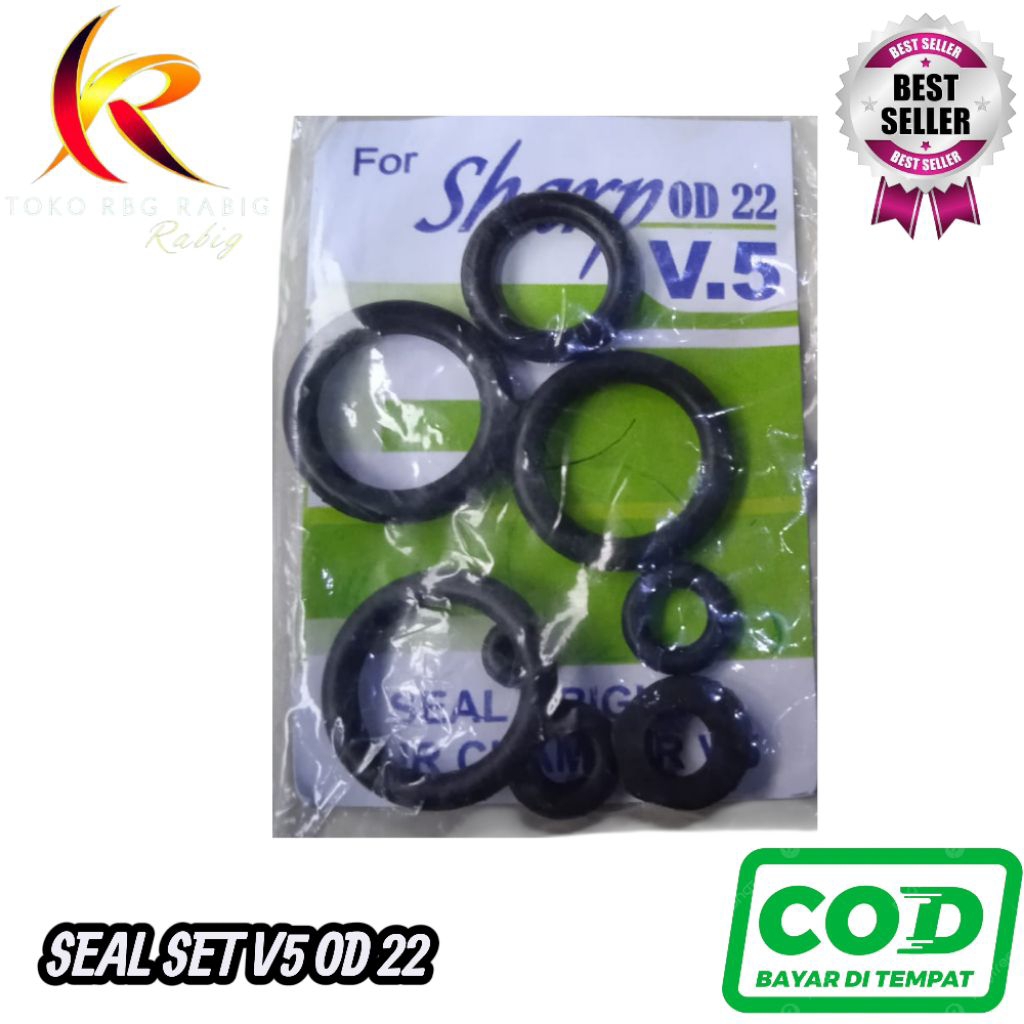 Seal set V5 OD22 - Sil Set V5 hijau