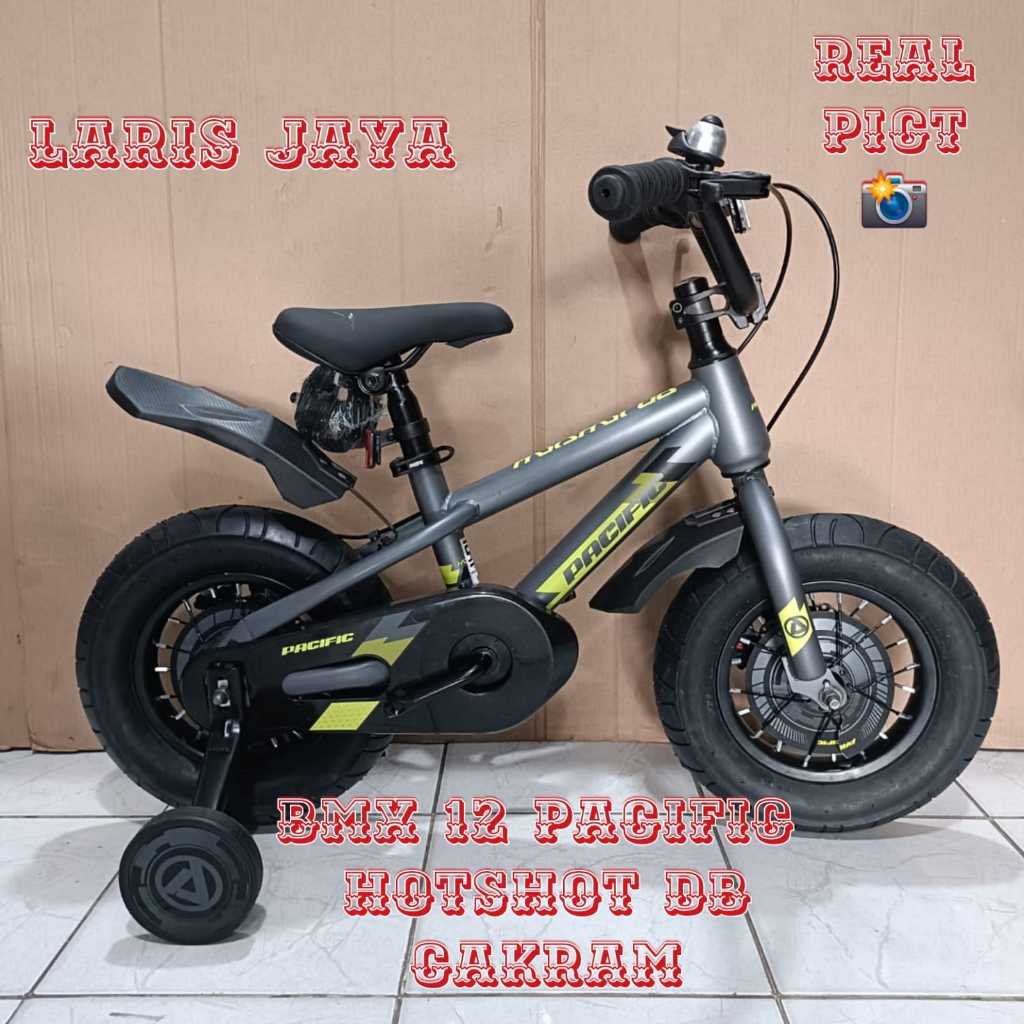 Sepeda anak bmx 12 pacific hotshot db ban jumbo rem cakram
