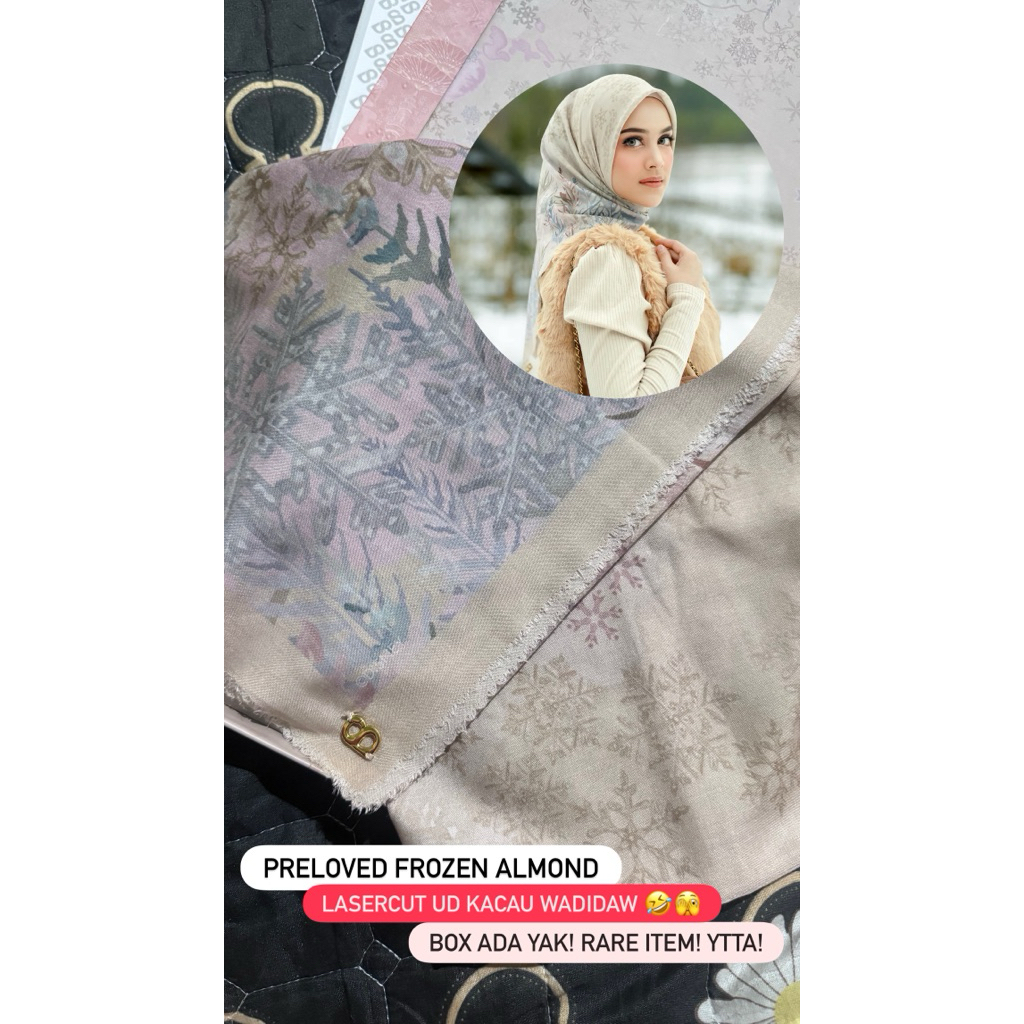 PRELOVED BUTTONSCARVES FROZEN ALMOND RARE ITEM BS SECOND BEKAS BALIKPAPAN SAMARINDA BLACK BS LADY BN