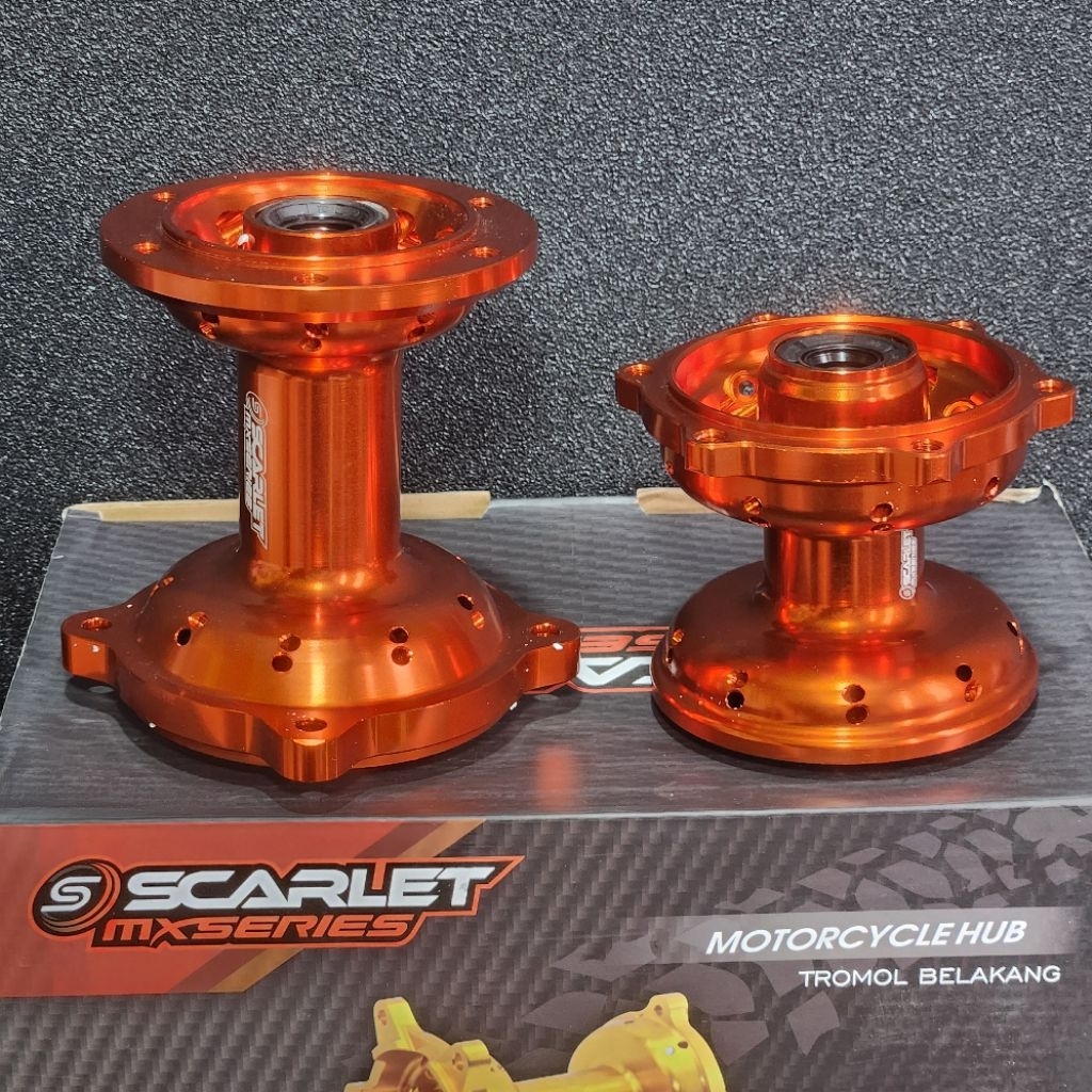 Tromol Klx 150 Warna Oren Cnc Depan Belakang Hole 36 Scarlet