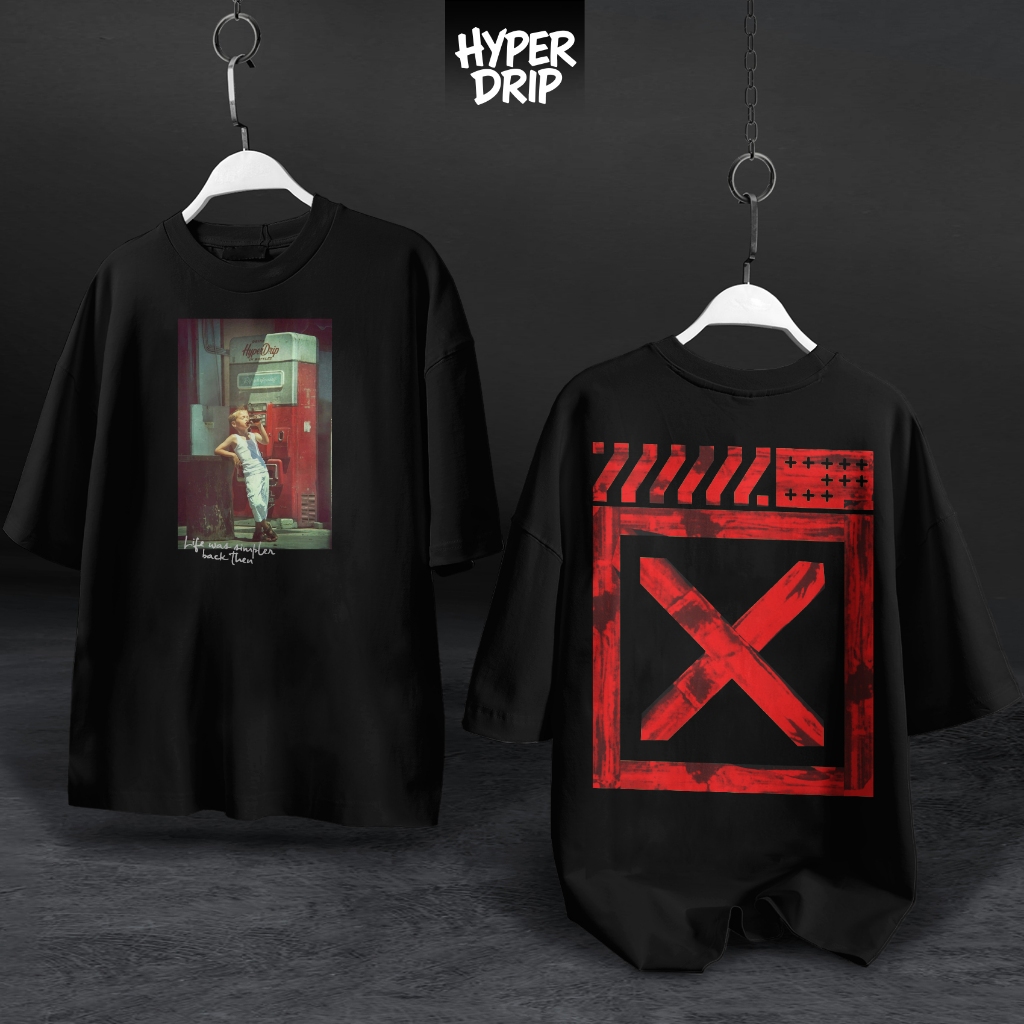 HYPERDRIP - OVERSIZE T-Shirt " STREET BREAK " | Kaos Oversize Unisex | Cotton Combed 20s Tebal | Baj