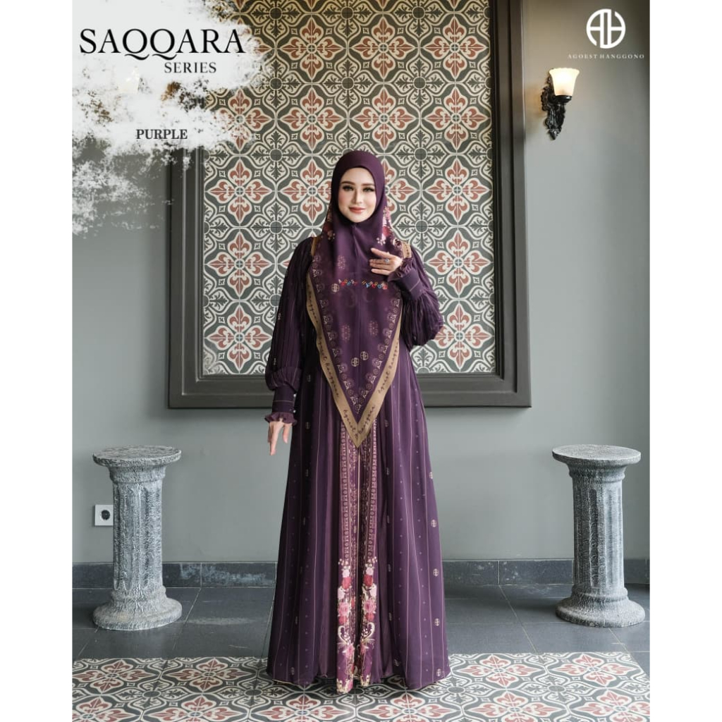 AGOEST HANGGONO / SAQQARA SERIES BY AGOEST HANGGONO/BAJU SYARI BRANDED / GAMIS SYARI AGOEST HANGGONO