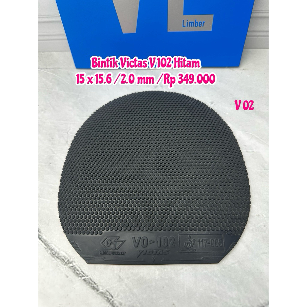 SECOND KARET PINGPONG TENIS MEJA VICTAS V 102 HITAM