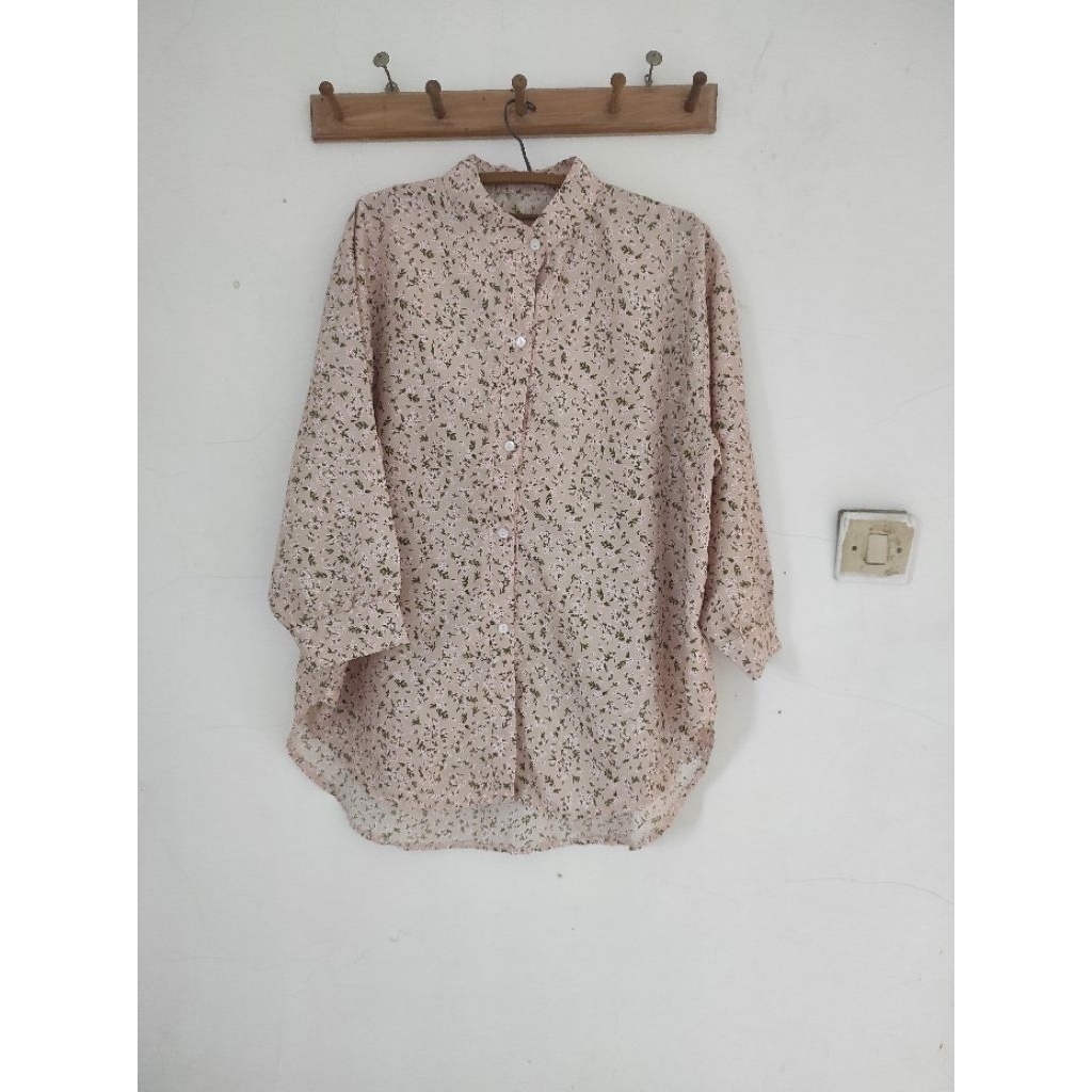 floral tunik / tunik motif bunga bunga (preloved)