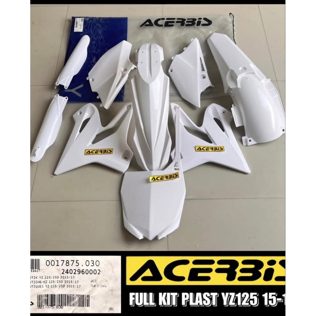 BODY SET FULL KIT PLAST YZ 125 250 ACERBIS ORIGINAL 2015 2016 2017