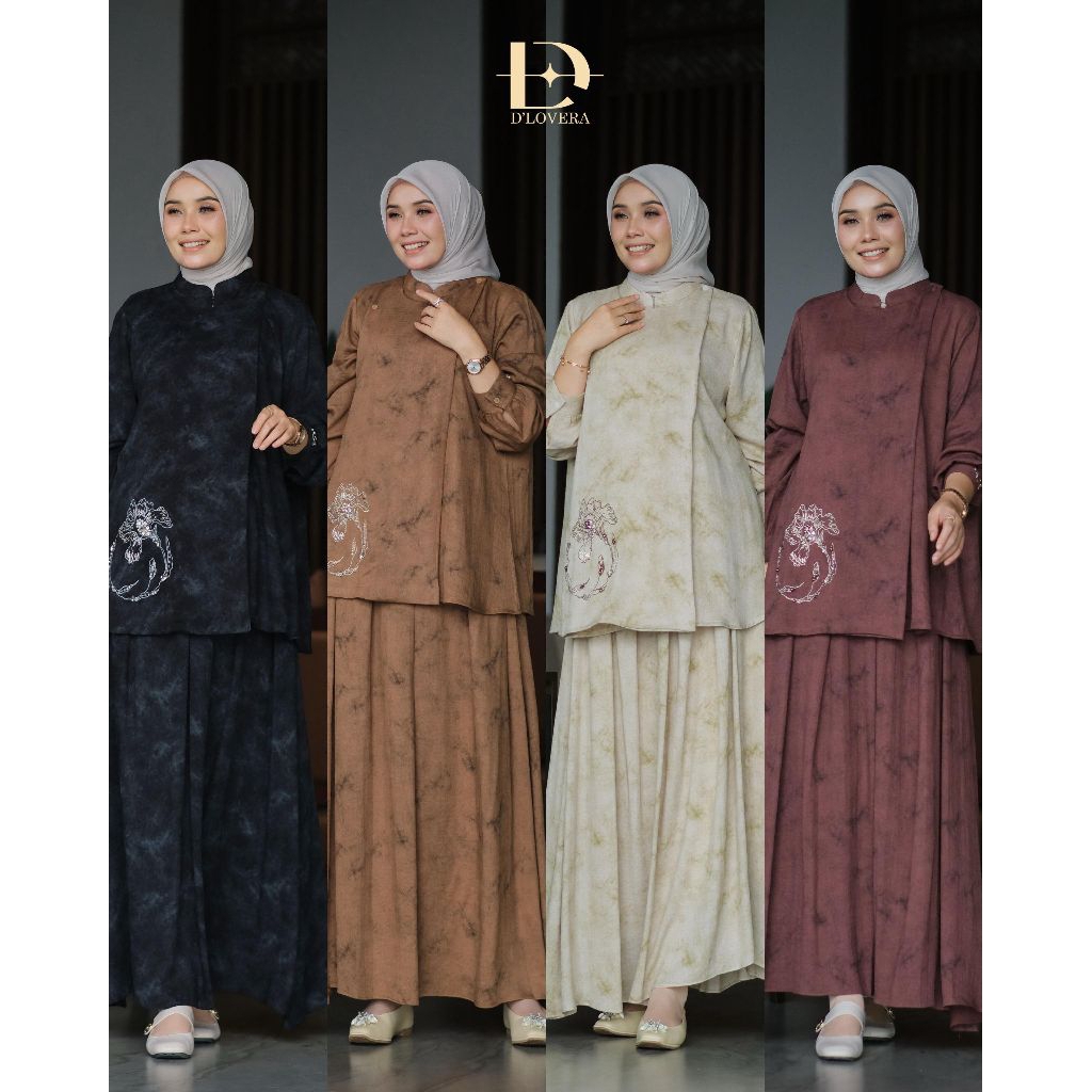 Lia setelan oneset terbaru premium original by D'lovera