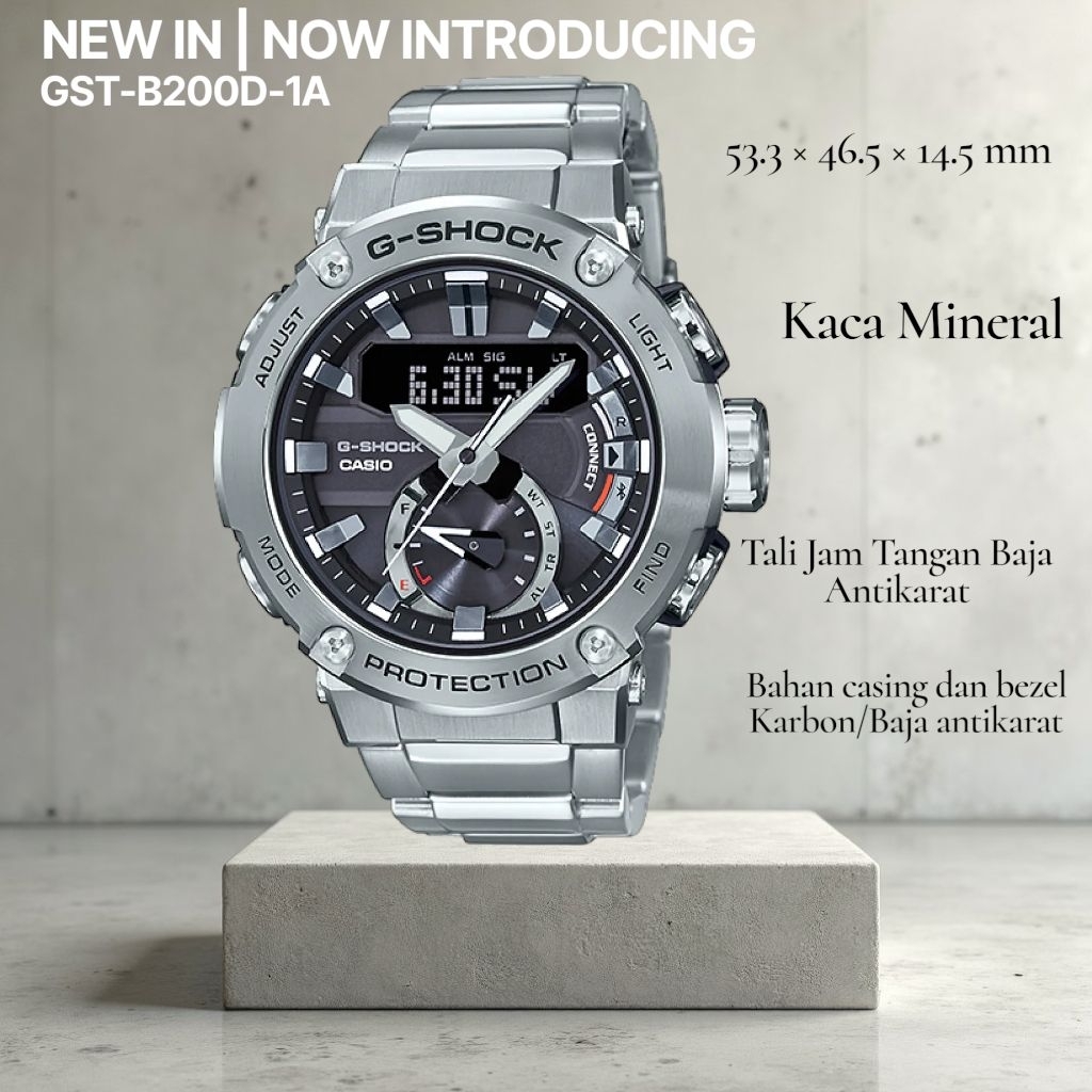 Jam Tangan Pria G-Shock GST-B200D-1A
