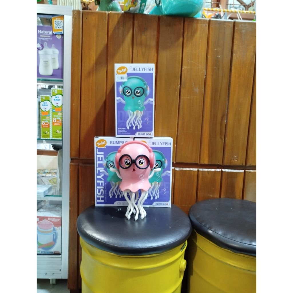 Mainan ubur-ubur bergoyang, ubur-ubur menari, mainan anak lucu