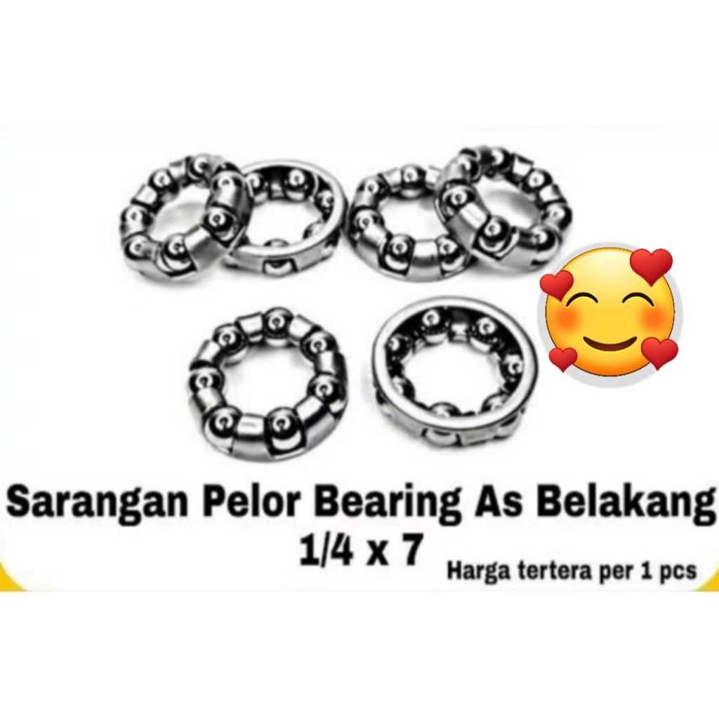 Hagel As Roda Depan Sepeda Pelor Renteng As Roda Depan Sepeda 3/16X7 / As Roda Belakang 1/4X7 Murah