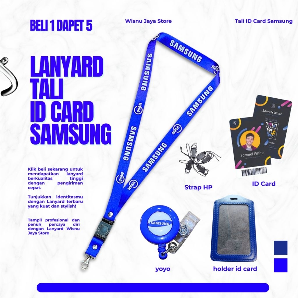 LANYARD/TALI ID CARD SAMSUNG TERMURAH BERKUALITAS Langsung kirim hari ini~