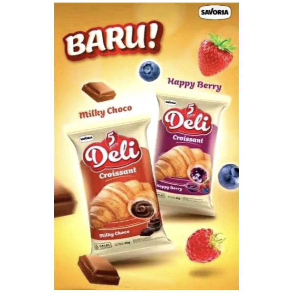 5 DAYS DELI CROISSANT 45gr (1 DUS)