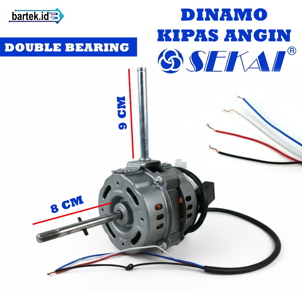 Dinamo Double Bearing Kipas Angin Sekai