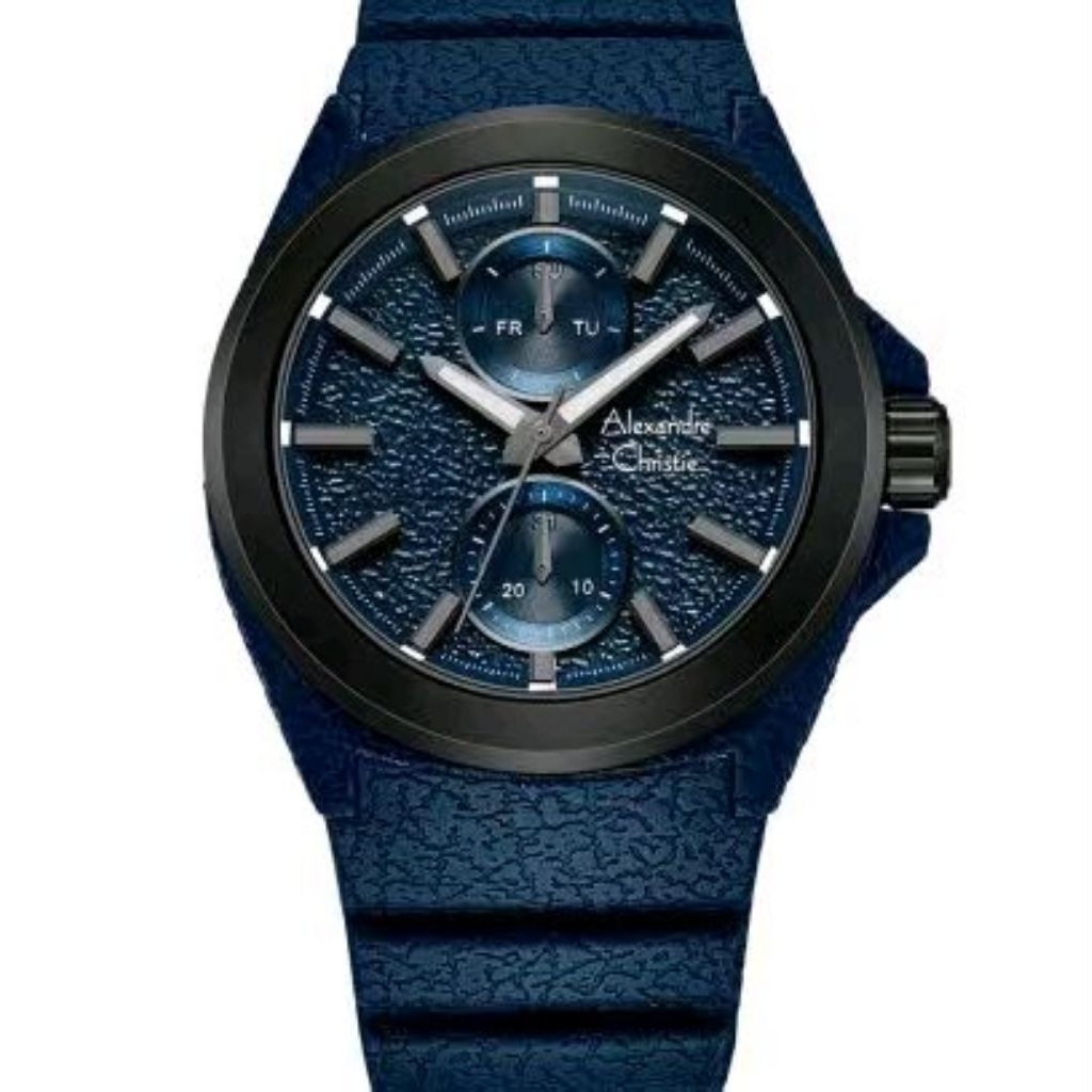 AC 6585 MFR Alexandre Christie Jam Tangan Pria Chronograph Blue