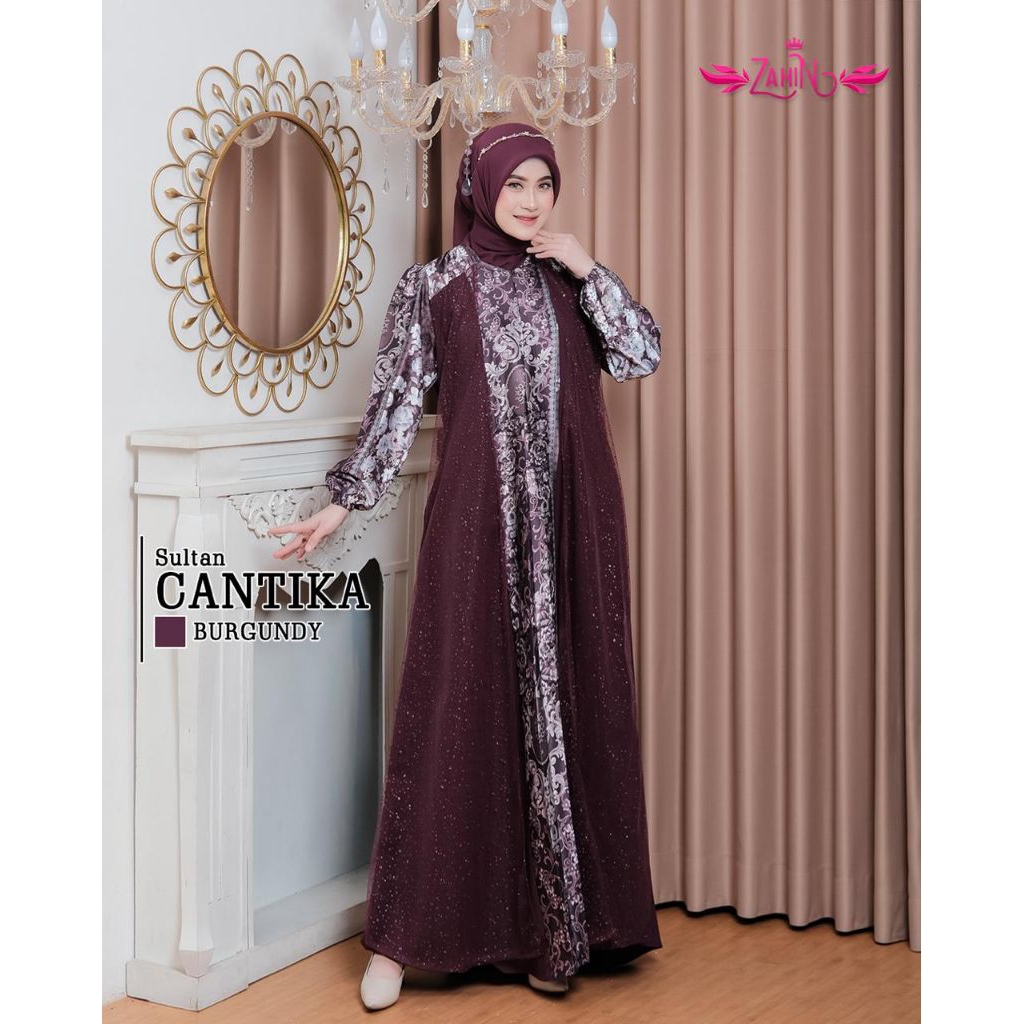 (COD) TERBARU DRESS CANTIKA SULTAN ORI ZAHIN COLLECTION,  DRESS TERBARU BY ZAHIN
