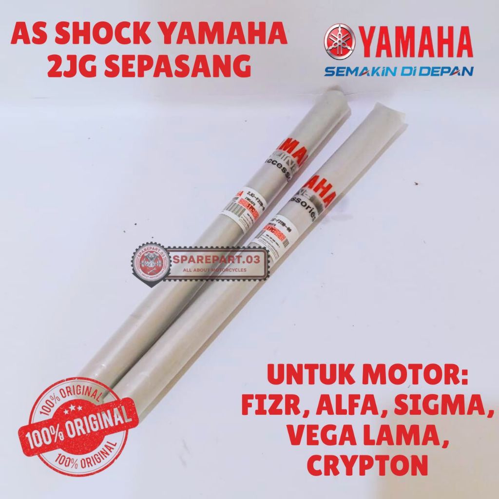 AS SHOCK YAMAHA ORIGINAL KODE 2JG [SEPASANG], AS SHOCK FIZR, AS SHOCK ALFA, AS SHOCK SIGMA, AS SHOCK