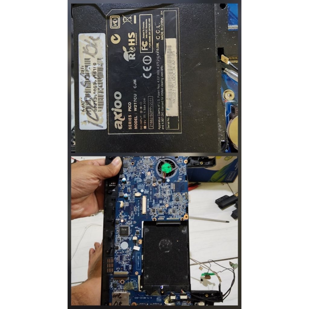 Mainboard notebook mesin notebook  Axio pico w217CU/CJM