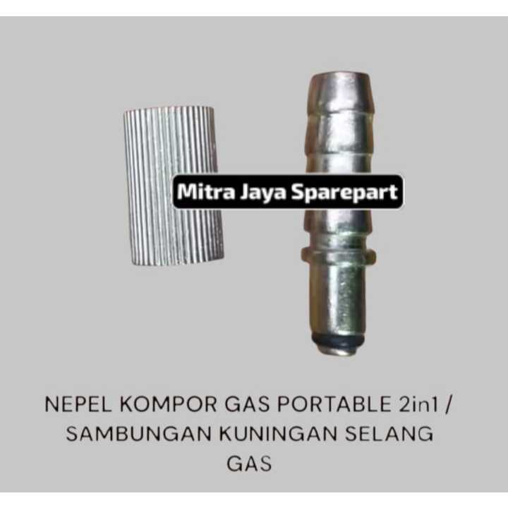 NEPEL KOMPOR PORTABLE / KUNINGAN KOMPOR GAS PORTABLE / NEPEL SAMBUNGEN SELANG KOMPOR