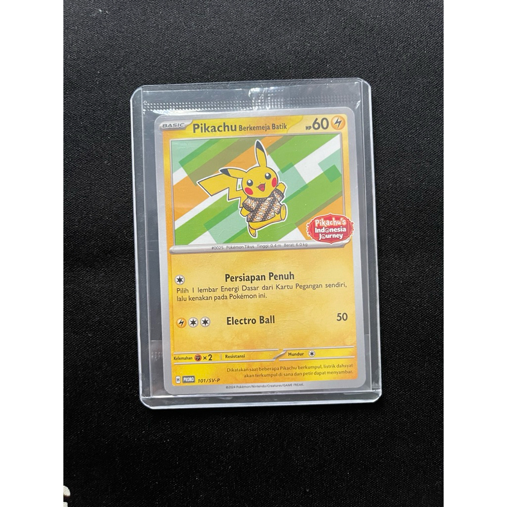 Pikachu Berkemeja Batik V1 Sealed (PROMO) Limited Pokemon TCG