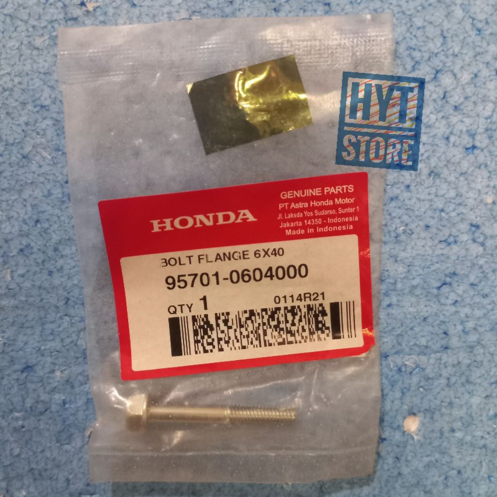 Baut Bolt Flange 6x40 Kunci 10 Motor Honda ADV PCX CB CBR Sonic Stylo Beat Scoopy Supra Genio Vario 