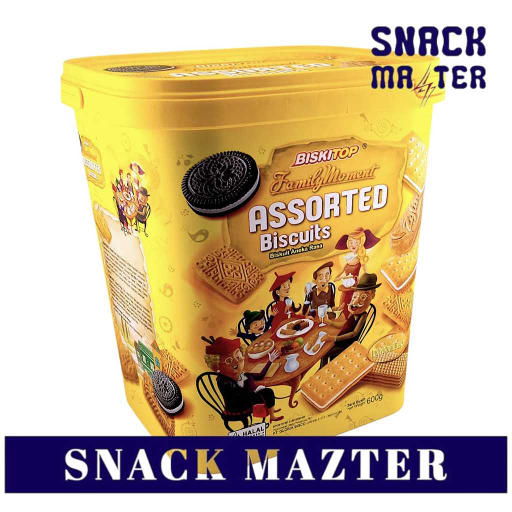 Biskitop Family Moment Assorted Biscuit - Netto 600gr