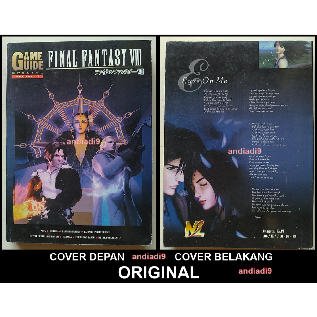 BUKU PANDUAN GAME GUIDE SPECIAL VOLUME 7 FINAL FANTASY VIII 8 BAHASA INDONESIA ORIGINAL