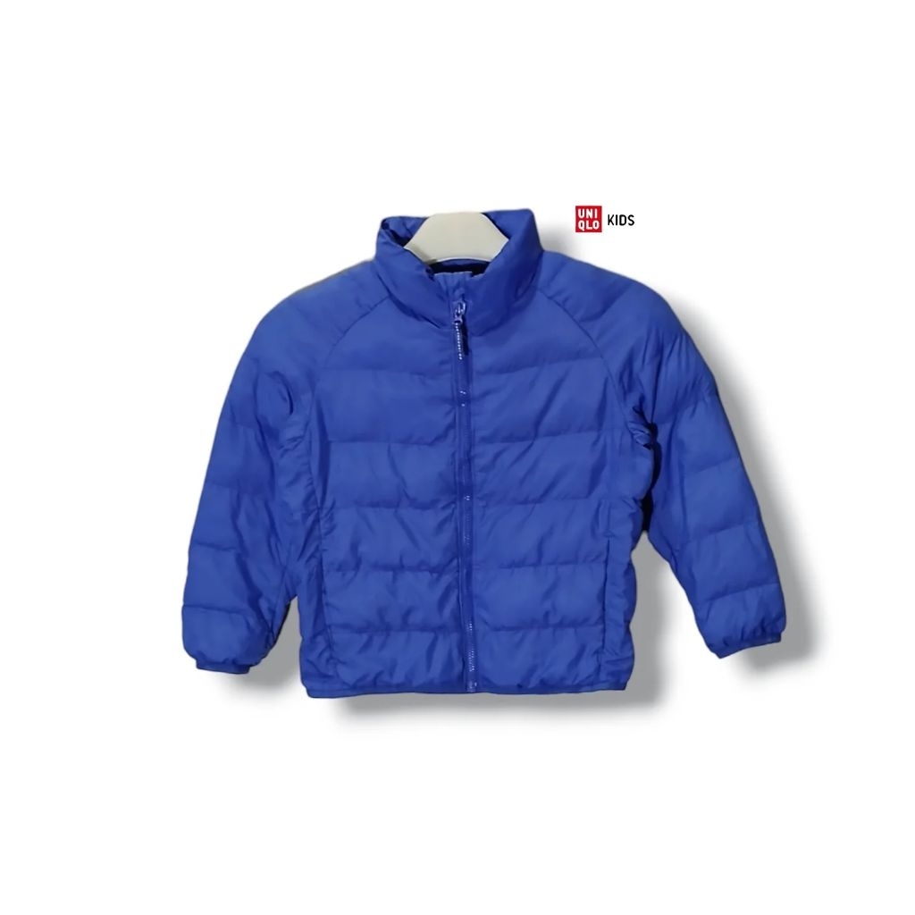 UNIQLO Kids Puffer Jacket Blue Size tag 120 fit 5-6 years (P47xL41/LD82)