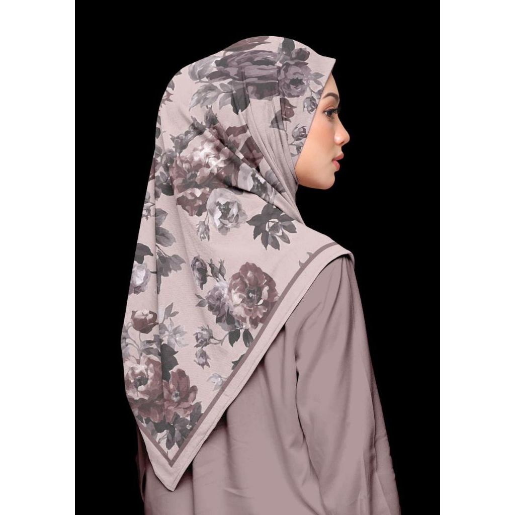 Hijab Syar'i Motif Printing Voal Premium