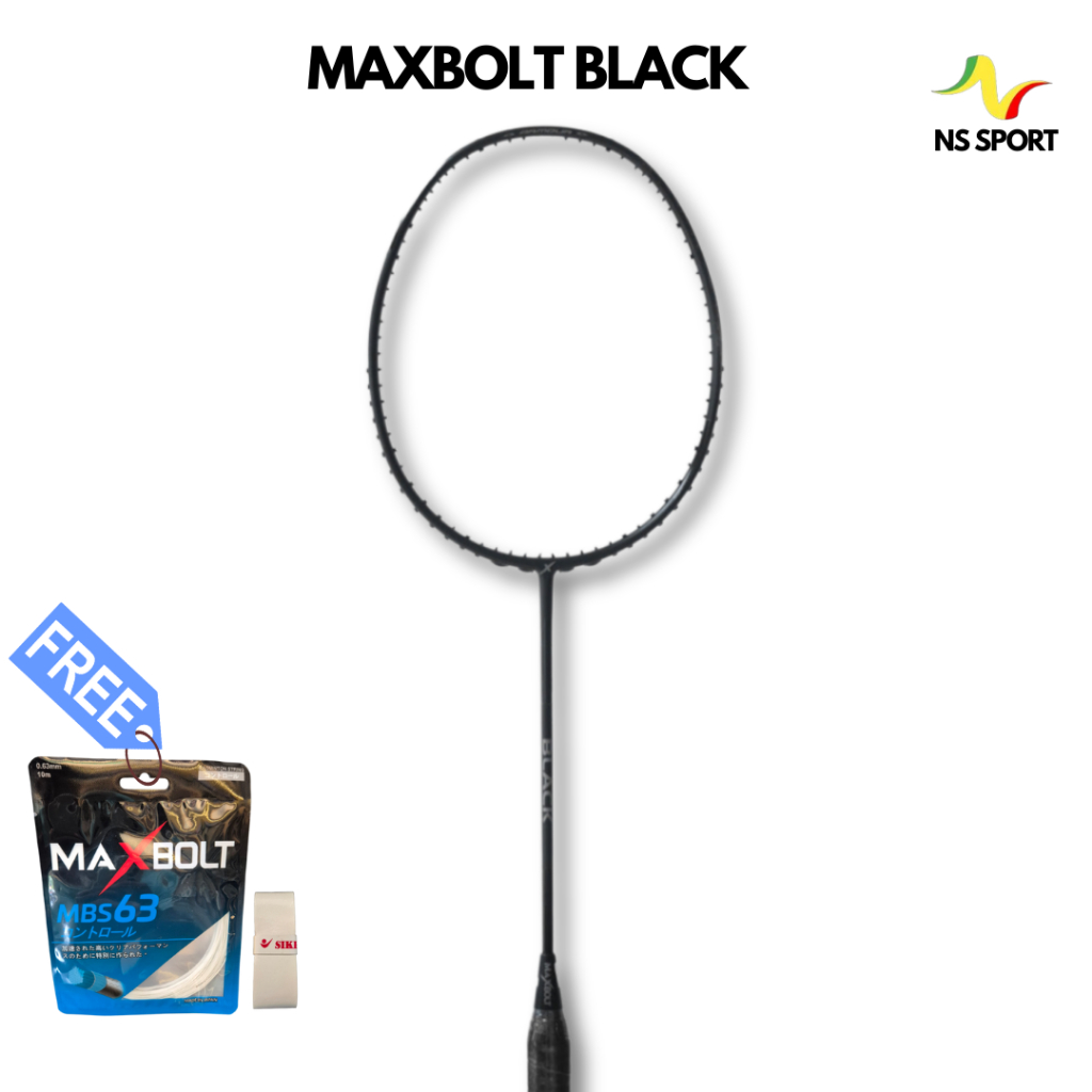 Raket Badminton Maxbolt Black