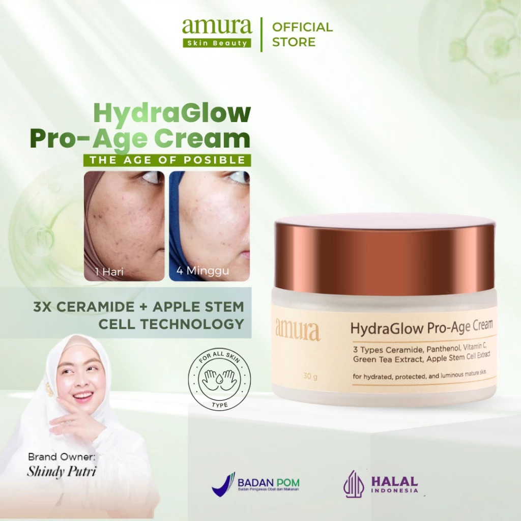 Amura HydraGlow Pro-Age Day Cream 3X Ceramide