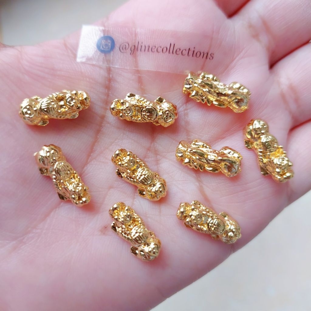 Charm Pixiu Emas Mini | Aksesoris Handmade & DIY Jewelry