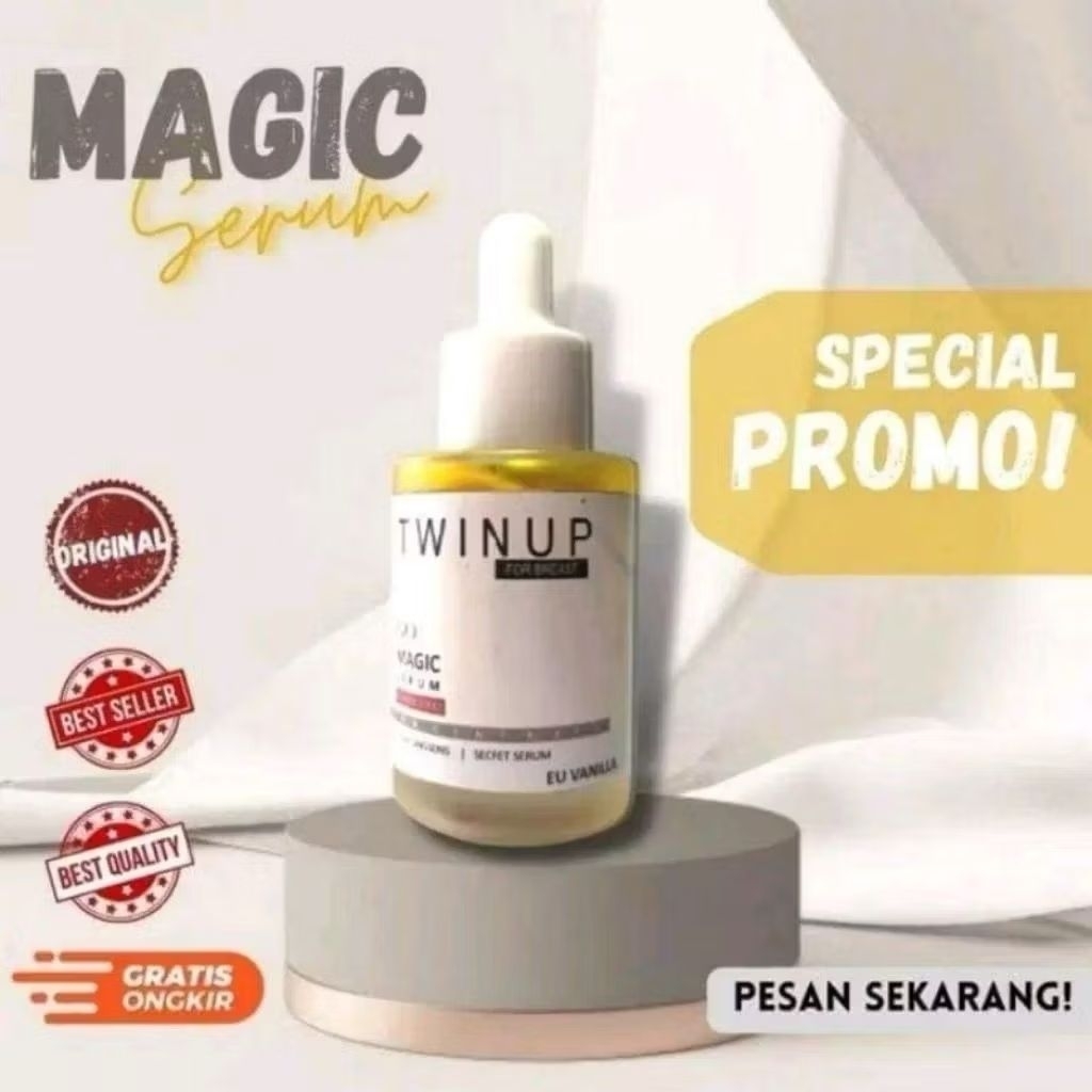 Twinup Magic Serum - Pembesar Payudara100Ampuh Permanen Serum Pengencang Payu dara Wanita Original B