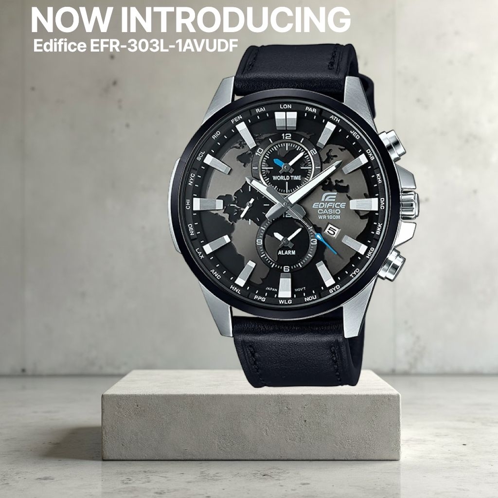 Jam Tangan Pria Merk Casio Edifice Type : EF 303 Baterai