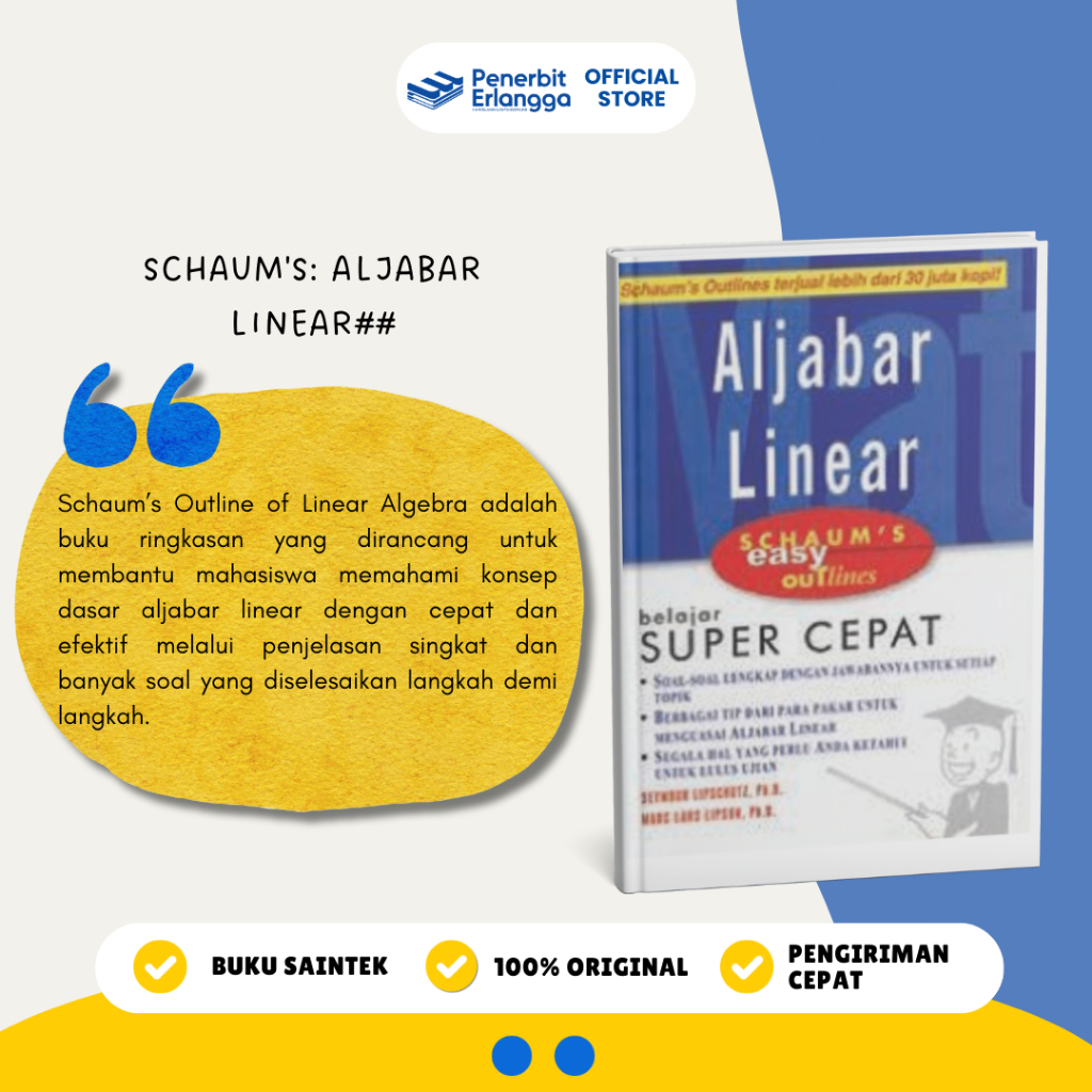 [Erlangga Official] Schaum's: Aljabar Linear - Seymour