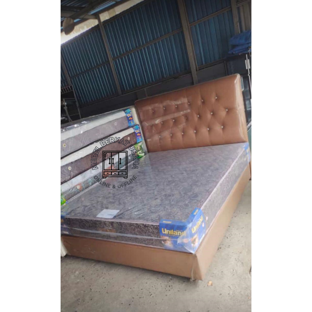 Set Dipan + Kasur Springbed Uniland Avanza 160x200 180x200