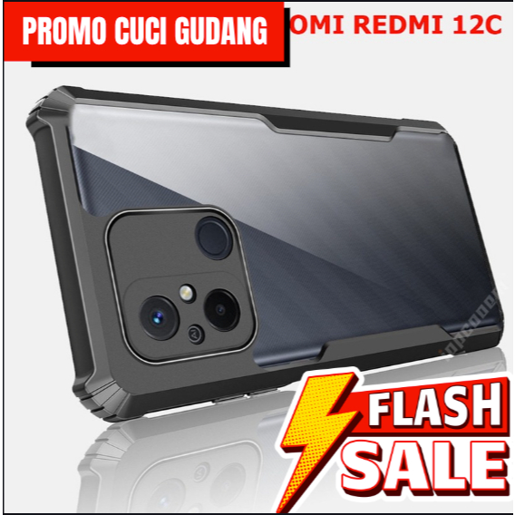PROMO CUCI GUDANG DISKON CASE XIAOMI REDMI 12C CLEAR BEATLE SERIES CASING COVER SOFT CASE HP