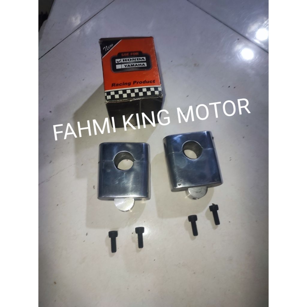 SEPASANG RAISER KLEMAN PENINGGI STANG SETIR UNIVERSAL MOTOR HONDA TIGER MEGA PRO GL MAX GL PRO WIN 1