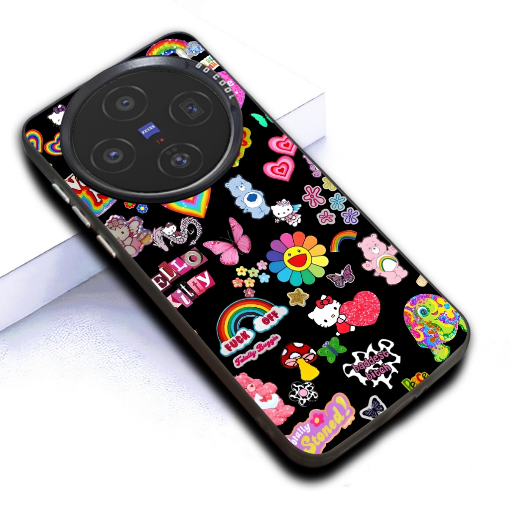 L44/softcase Hp VIVO seri kompatibel untuk VIVO  X200 VIVO  X200 PRO VIVO  X100 hardcase silikon kes