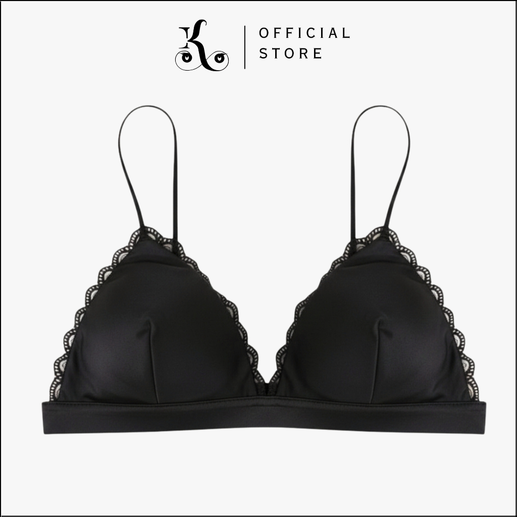 [ KHAEFASHION ] - (BR119) BH Bra V Push Up Seksi Bikini Wanita Bralette Sexy Bahan Satin Licin