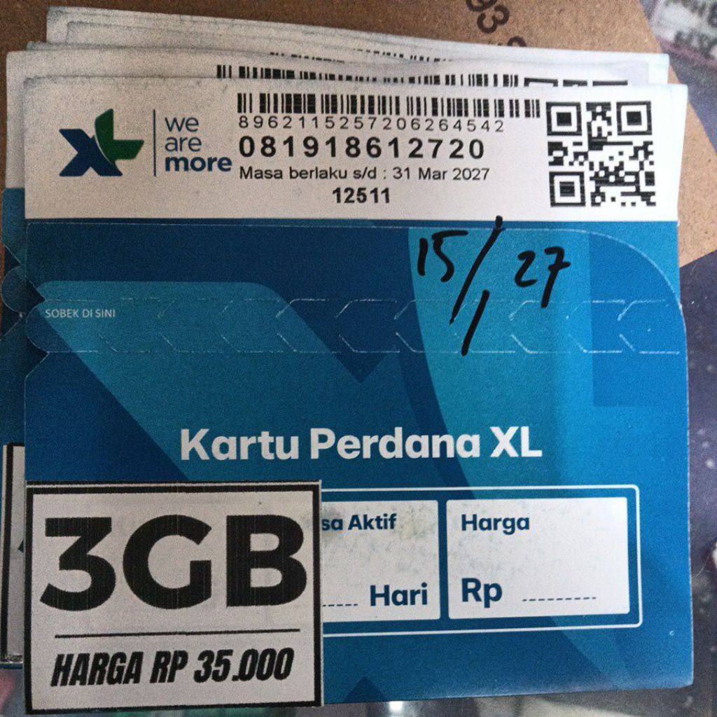 perdana XL 3 GB