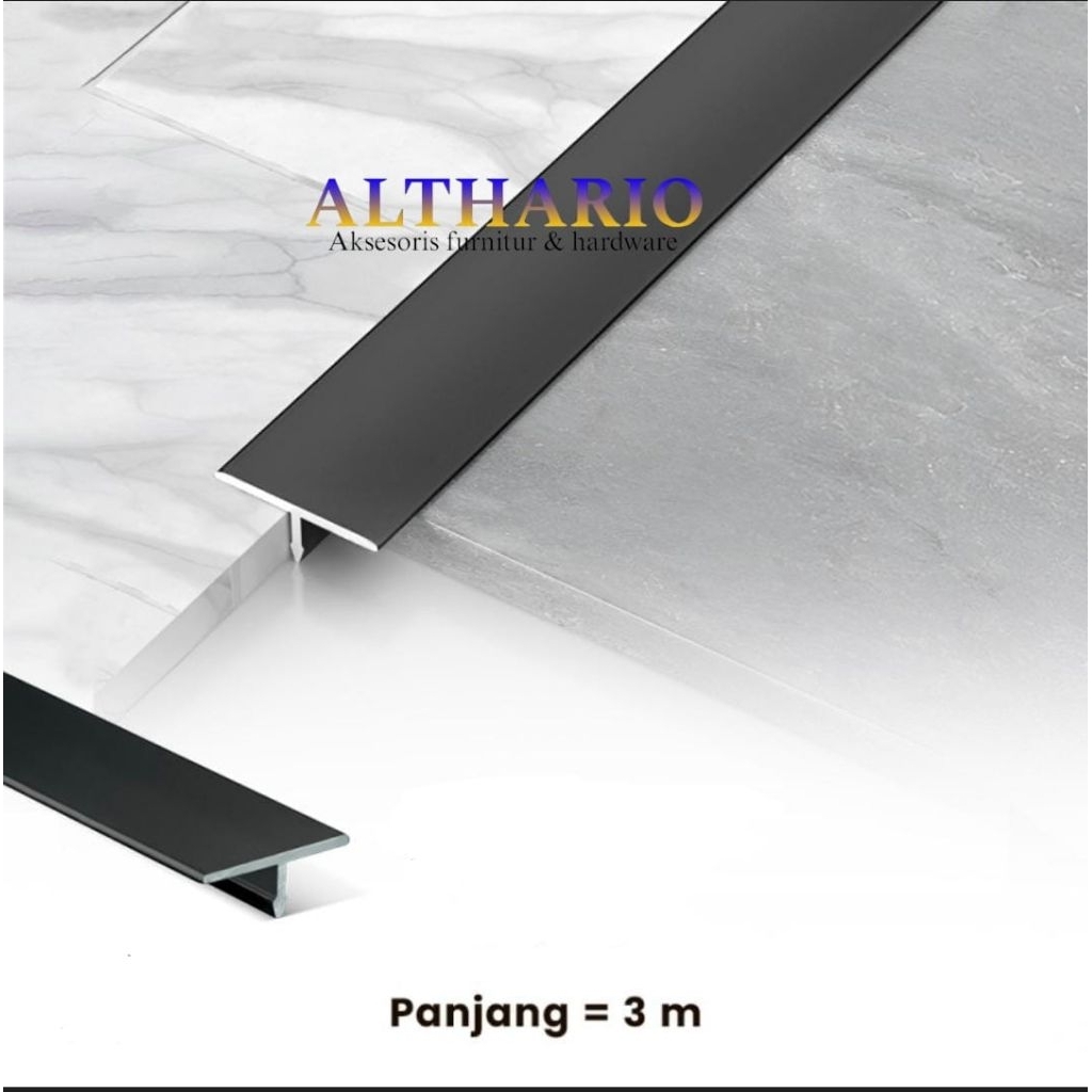 Lis T / Lis T Hitam Penutup Celah Panel Alumunium